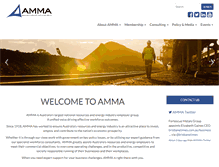 Tablet Screenshot of amma.org.au